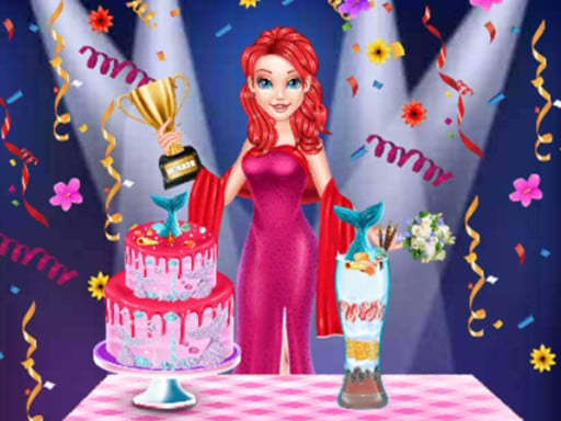 Mermaid Cake Cooking Design Online Girls Games on NaptechGames.com