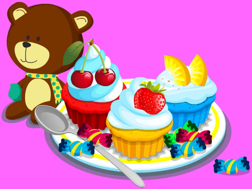 Cooking Colorful Cupcakes Online Girls Games on NaptechGames.com