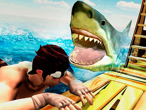 Play Raft Shark Hunting