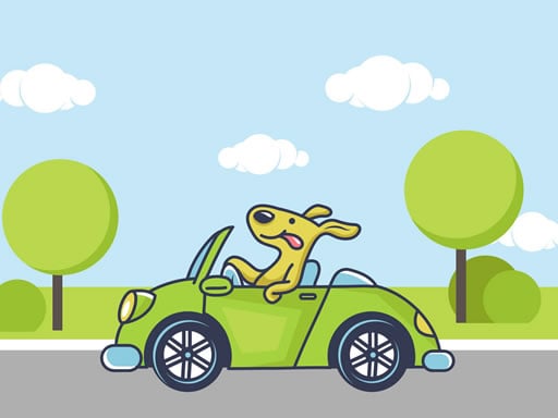 Play Animal Happy Drive Coloring Online