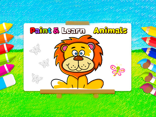 Paint and Learn Animals - Play Free Best Online Game on JangoGames.com