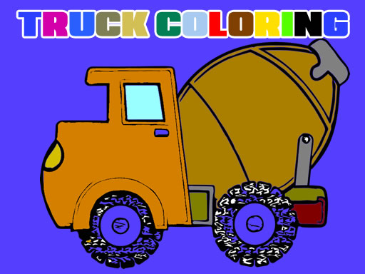 Play Trucks Coloring Book