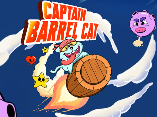 Captain Barrel Cat  Online Arcade Games on NaptechGames.com