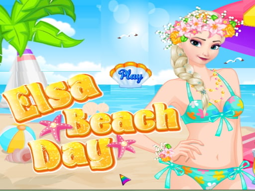 Elsa beach day Online Hypercasual Games on NaptechGames.com