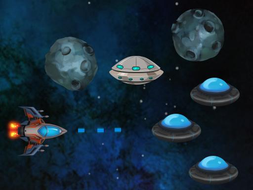 Relentless Flying Saucers Online Shooting Games on NaptechGames.com