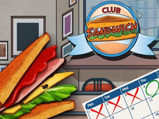 Club Sandwich Online Cooking Games on taptohit.com