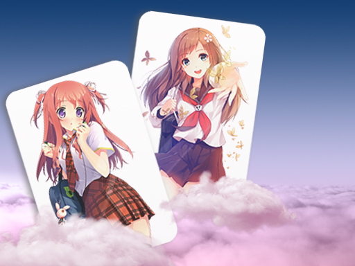 Play Anime Girl Card Match