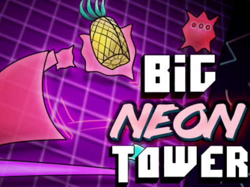 Big NEON Tower VS Tiny Square - Play Free Best Arcade Online Game on JangoGames.com
