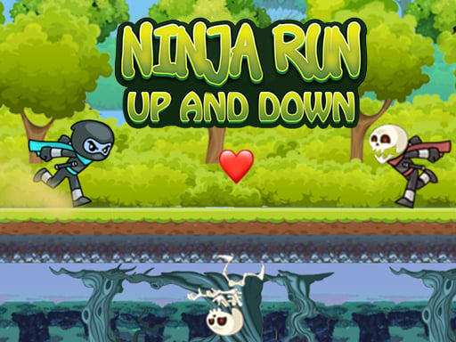 Ninja Run Up and Down Online Arcade Games on taptohit.com