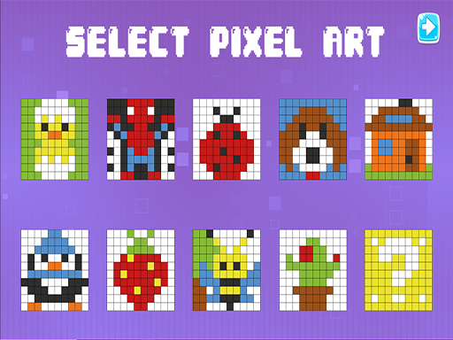 Пиксельные раскраски для детей