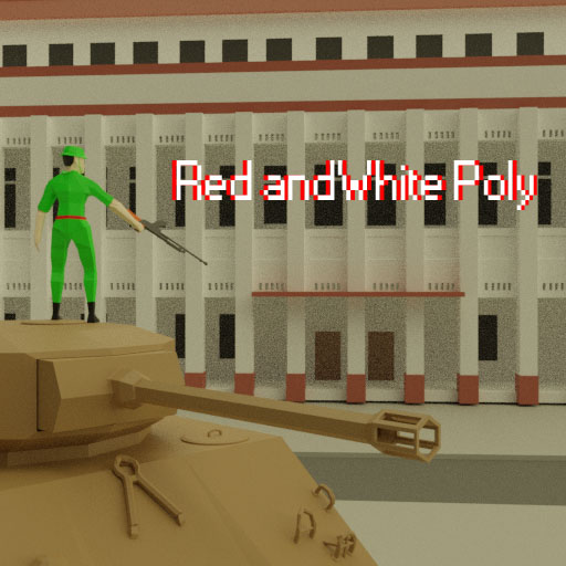 Red and White Poly
