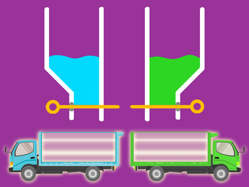 Цветные грузовики с водой