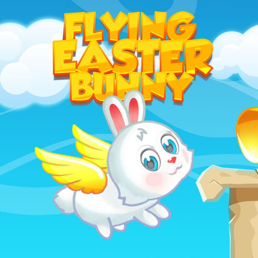 Easter Bunny Flying