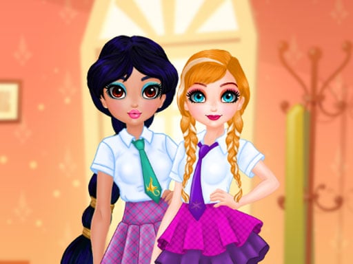 Play Princesses BFF Rush to School Online