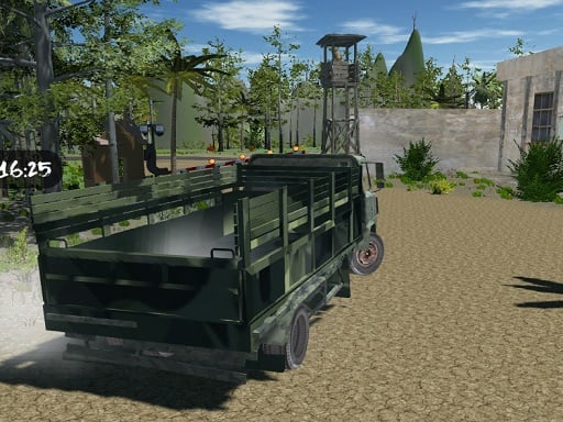 Offroad Truck Army Driving image