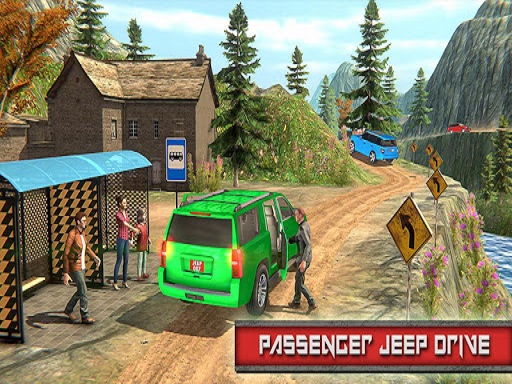 Jeep Passeger Offroad Mountain Simulation Game - Racing
