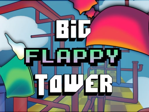 Большая башня FLAPPY против крошечного квадрата