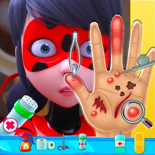 ladybug miraculous Hand Doctor - Fun Games for Gir | Play Now Online ...