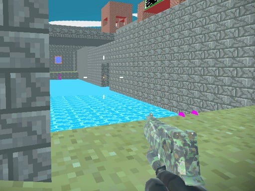 Pixel Blocky Combat Fortress