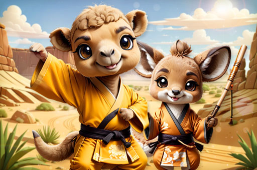 Kung Fu Little Animals play online no ADS