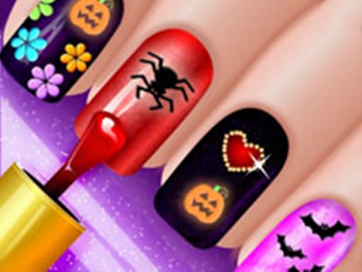 Glow Halloween Nails - Polish & Color Online Hypercasual Games on NaptechGames.com