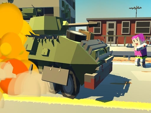 Tank Smash Zombie Highway - Racing