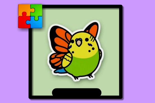 Cute Budgie Puzzle play online no ADS