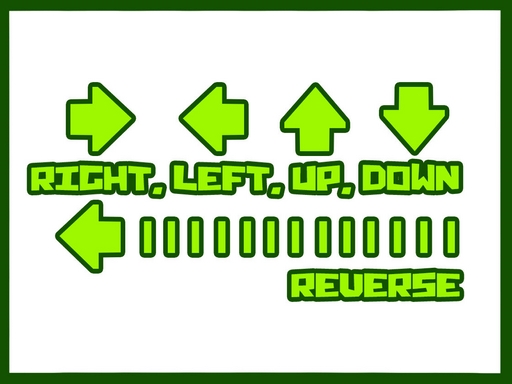 Right, left, up, down, reverse