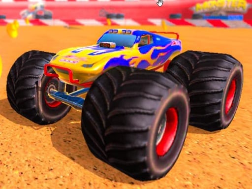 Monster truck Offroad Stunts Online Racing Games on NaptechGames.com