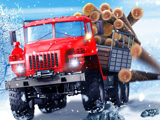 Truck Driver Snowy Roads Online Racing Games on NaptechGames.com