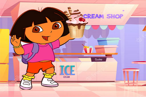 Ice Cream Maker With Dora - Jogos Online