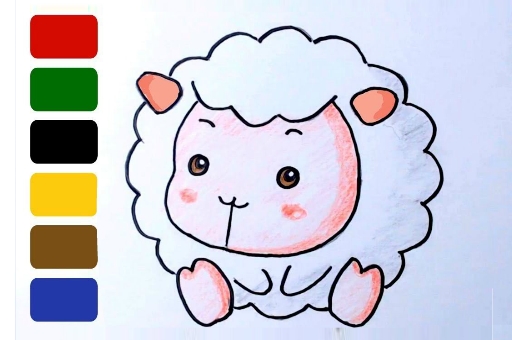Baby sheep ColoringBook
