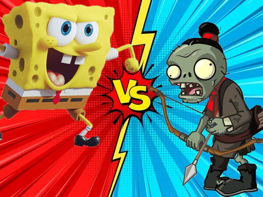 Zombie Vs SpongeBoob Online Racing Games on NaptechGames.com
