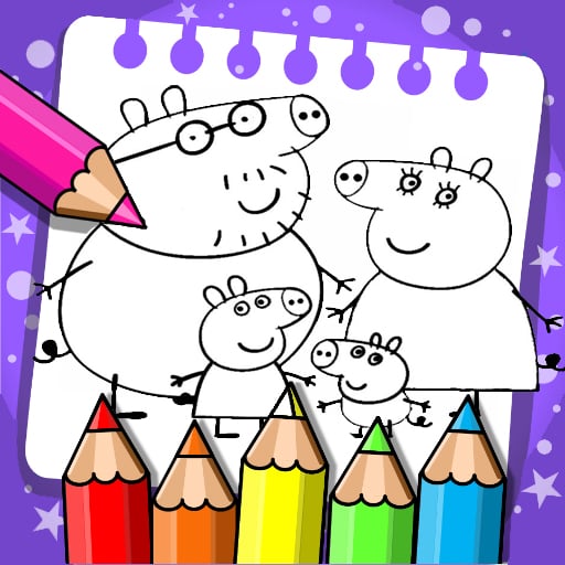 Peppa Pig Coloring Book Game - Play online at GameMonetize.co Games