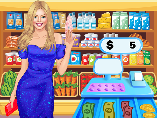 Supermarket Grocery Shopping Online Girls Games on NaptechGames.com