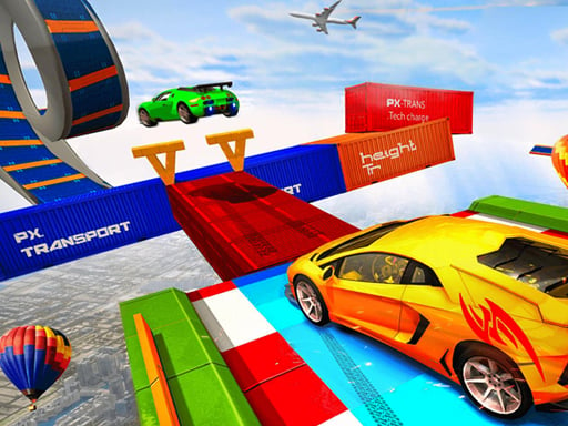 Sky Ramp Car Mega Stunts Big Jump Online Racing Games on NaptechGames.com