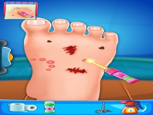 Funny Foot Doctor Online Clicker Games on NaptechGames.com