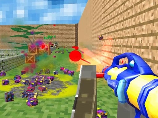Blocky Gun Paintball 2022 - Shooting