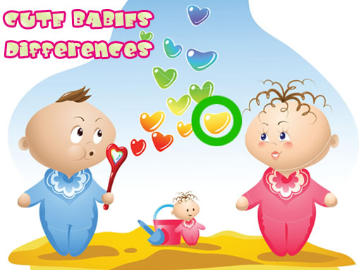Cute Babies Differences Online Puzzle Games on NaptechGames.com