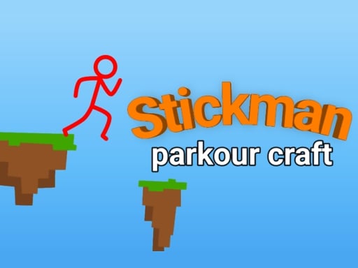 Stickman parkour craft Online Stickman Games on NaptechGames.com
