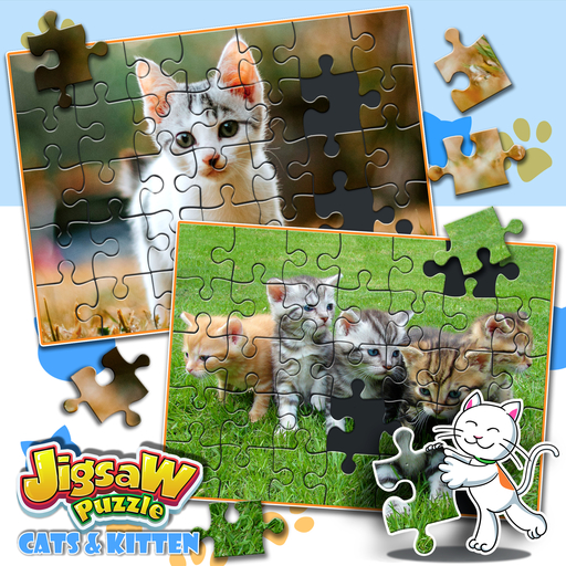 Jigsaw Puzzle Cats  and  Kitten