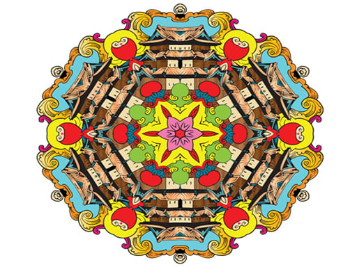 Play Mandala coloring book for adults and kids