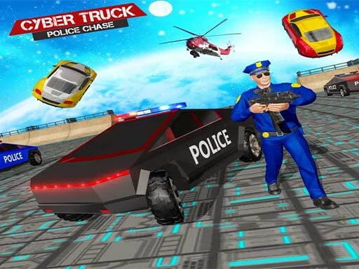 US Police CyberTruck Chase Online Racing Games on NaptechGames.com
