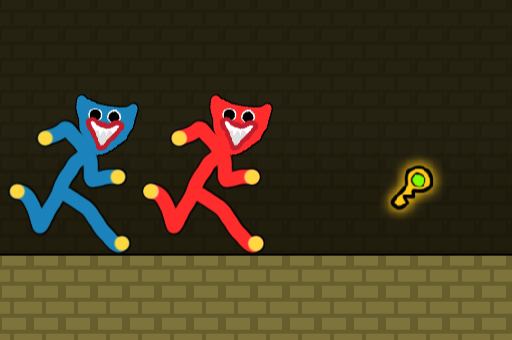 Red and Blue Stickman Huggy