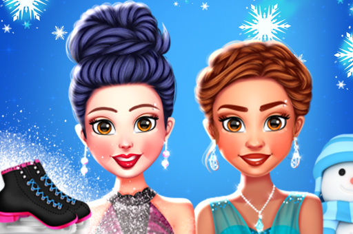 Princess Winter Ice Skating Outfits play online no ADS