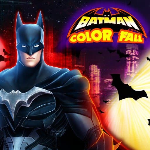 Batman Color Fall Puzzle Game
