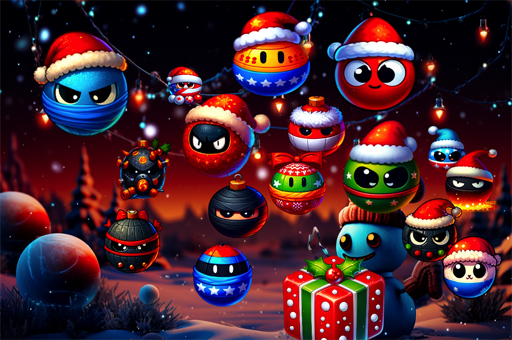 Christmas Rush : Red and Friend Balls play online no ADS