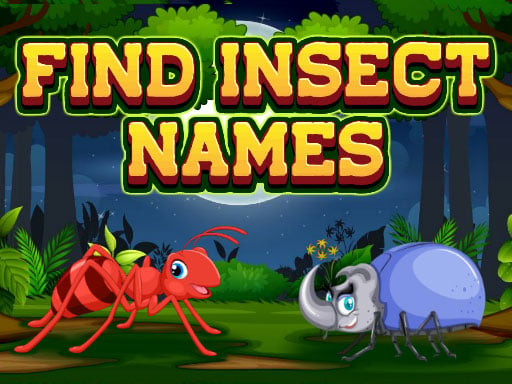 Найдите названия насекомых