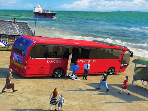 Water Surfer Bus Simulation Game 3D Online Racing Games on NaptechGames.com