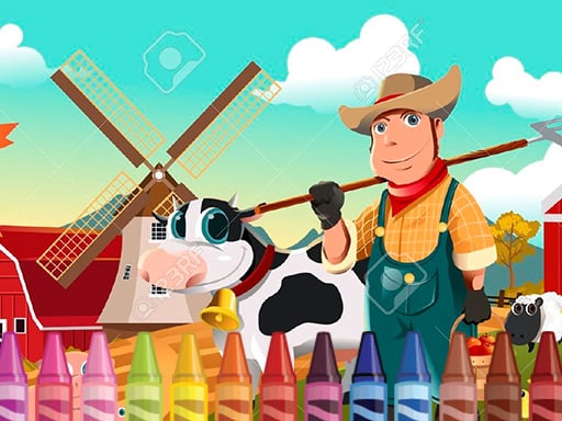 Farm Coloring Online Puzzles Games on NaptechGames.com